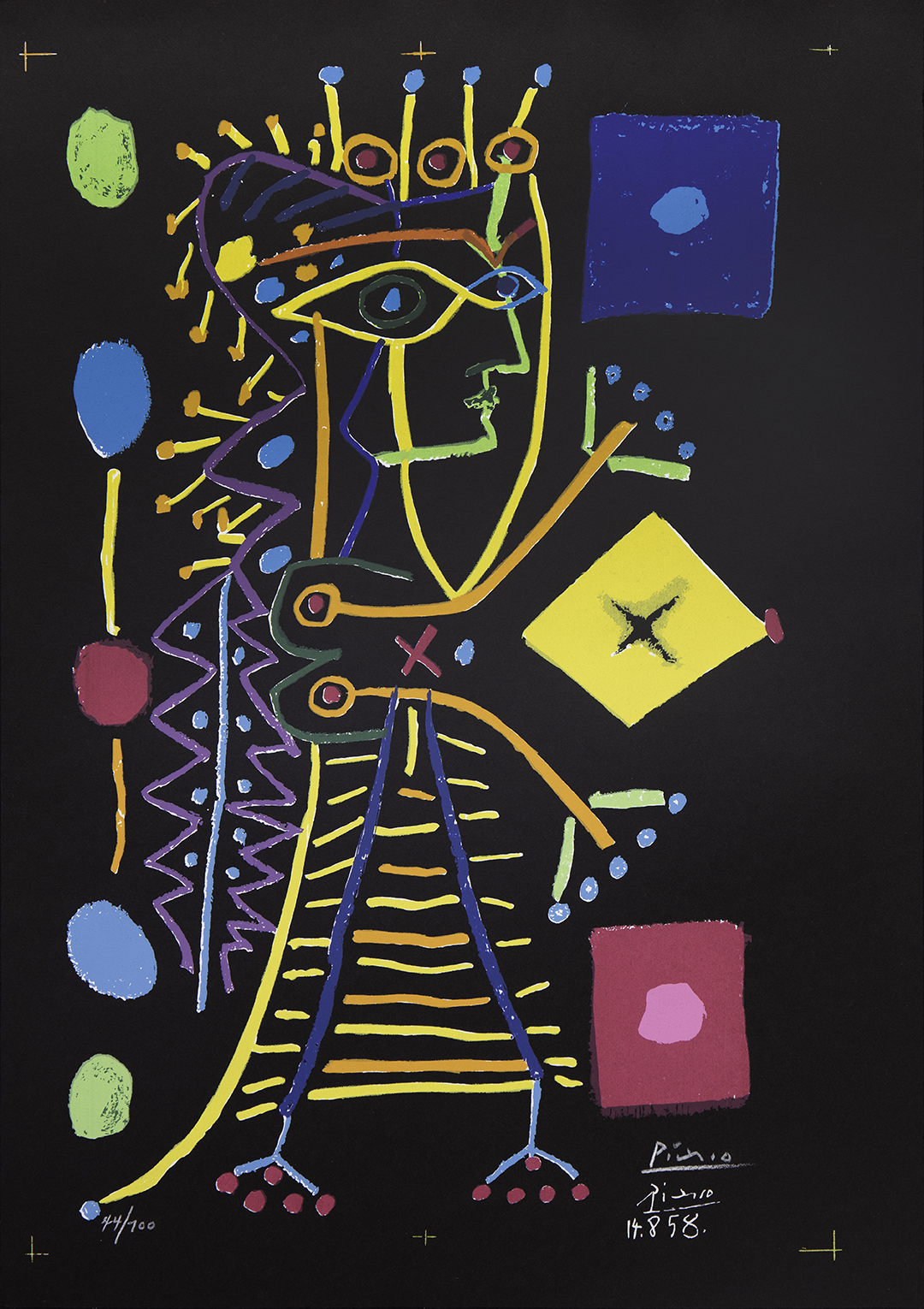 アート・デザイン・音楽 Picasso et Jacqueline Pablo Picasso “Jacqueline w Flowers