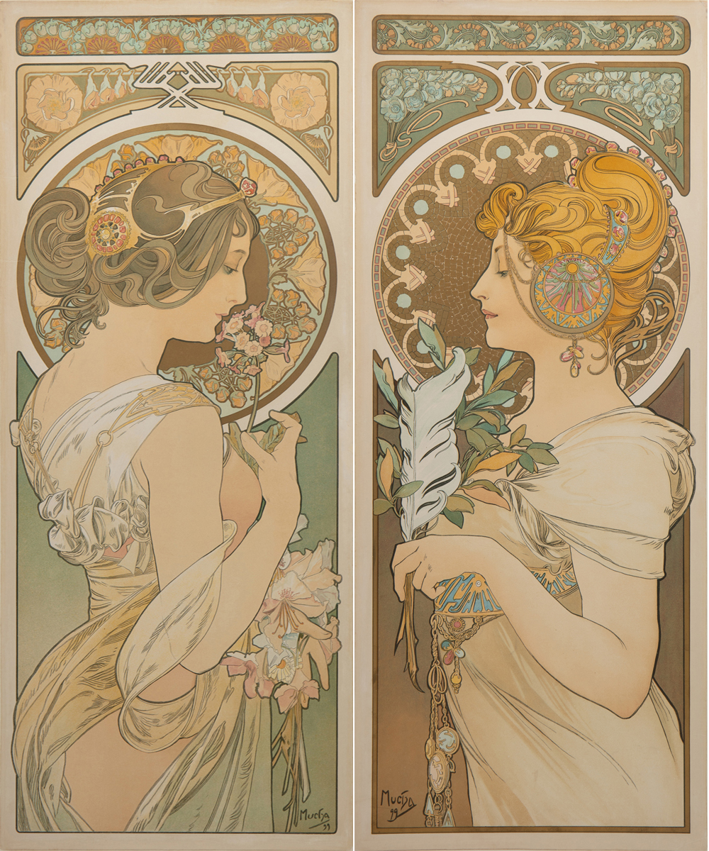 Alphonse Mucha 【百合の聖母】　美品 Alphonse Mucha: Madonna of the Lilies