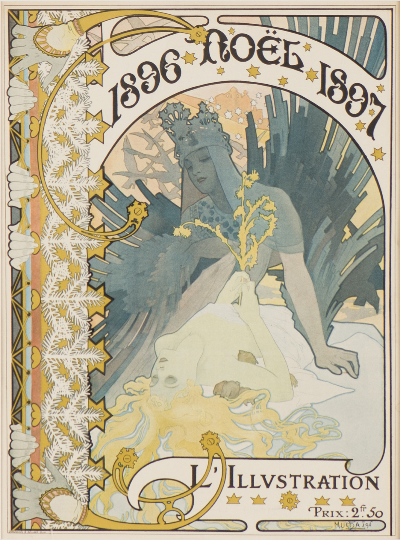 Alphonse Mucha | Noel (cover design for I'illustration) | Cutter