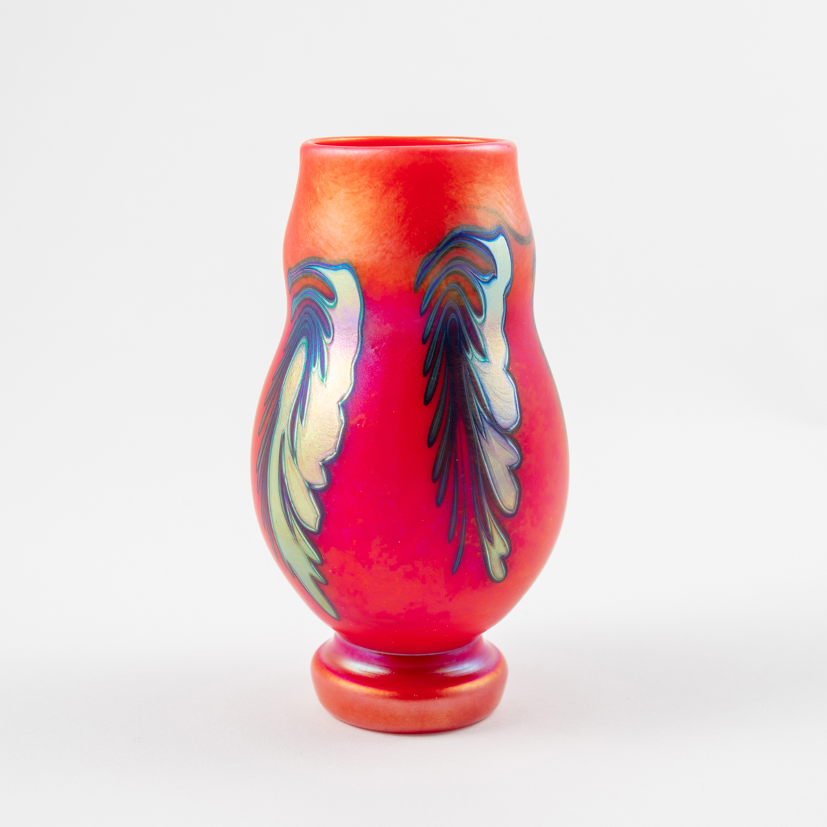 Charles Lotton - Red Pedestal Vase