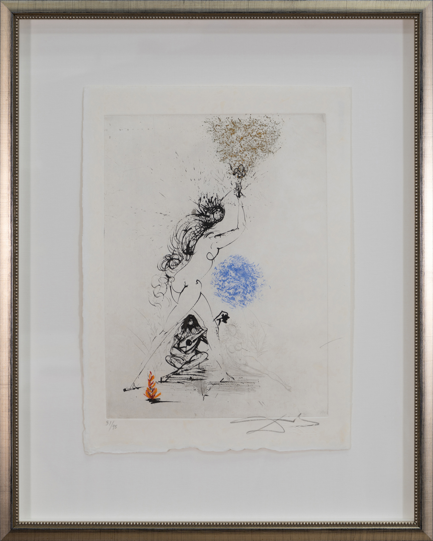 Salvador Dali - Ronsard - Woman with Torch