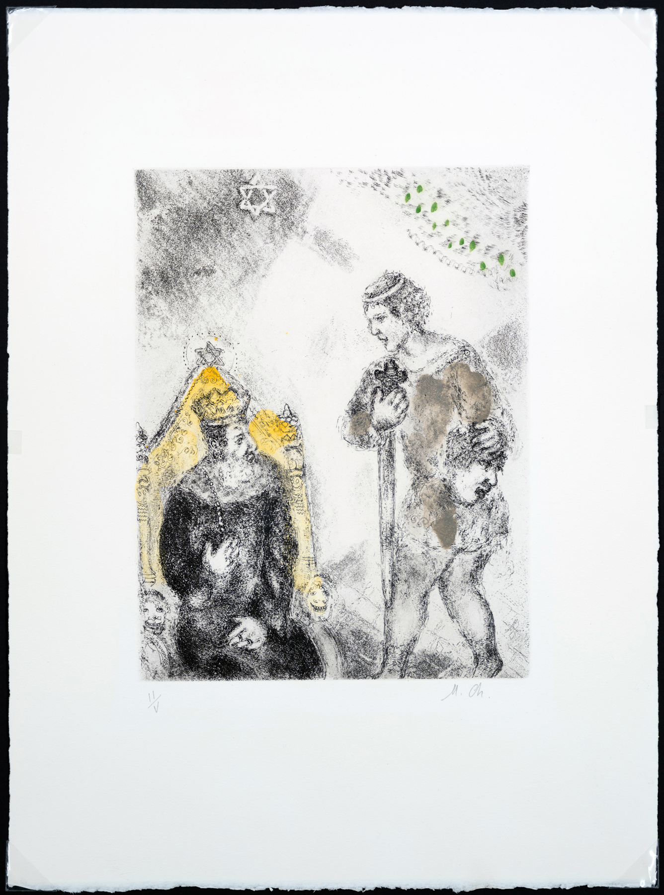Marc Chagall - La Bible: David Before Saul