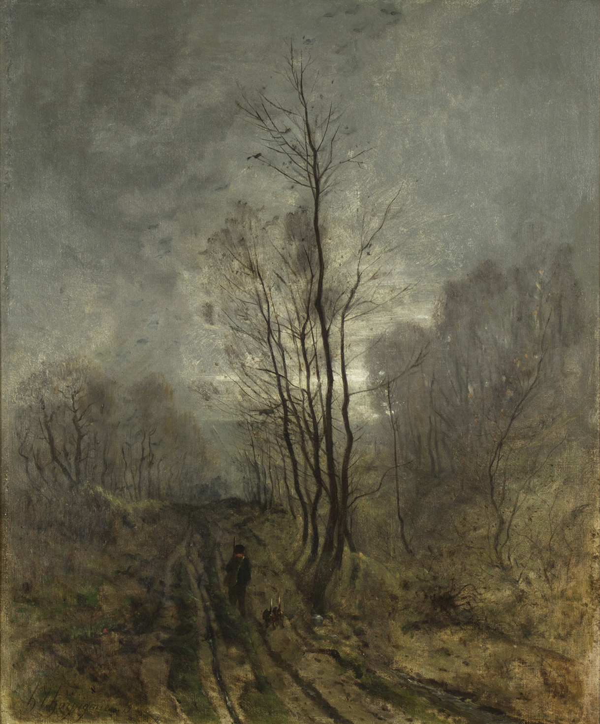 Henri-Joseph Harpignies - Landscape at Twilight