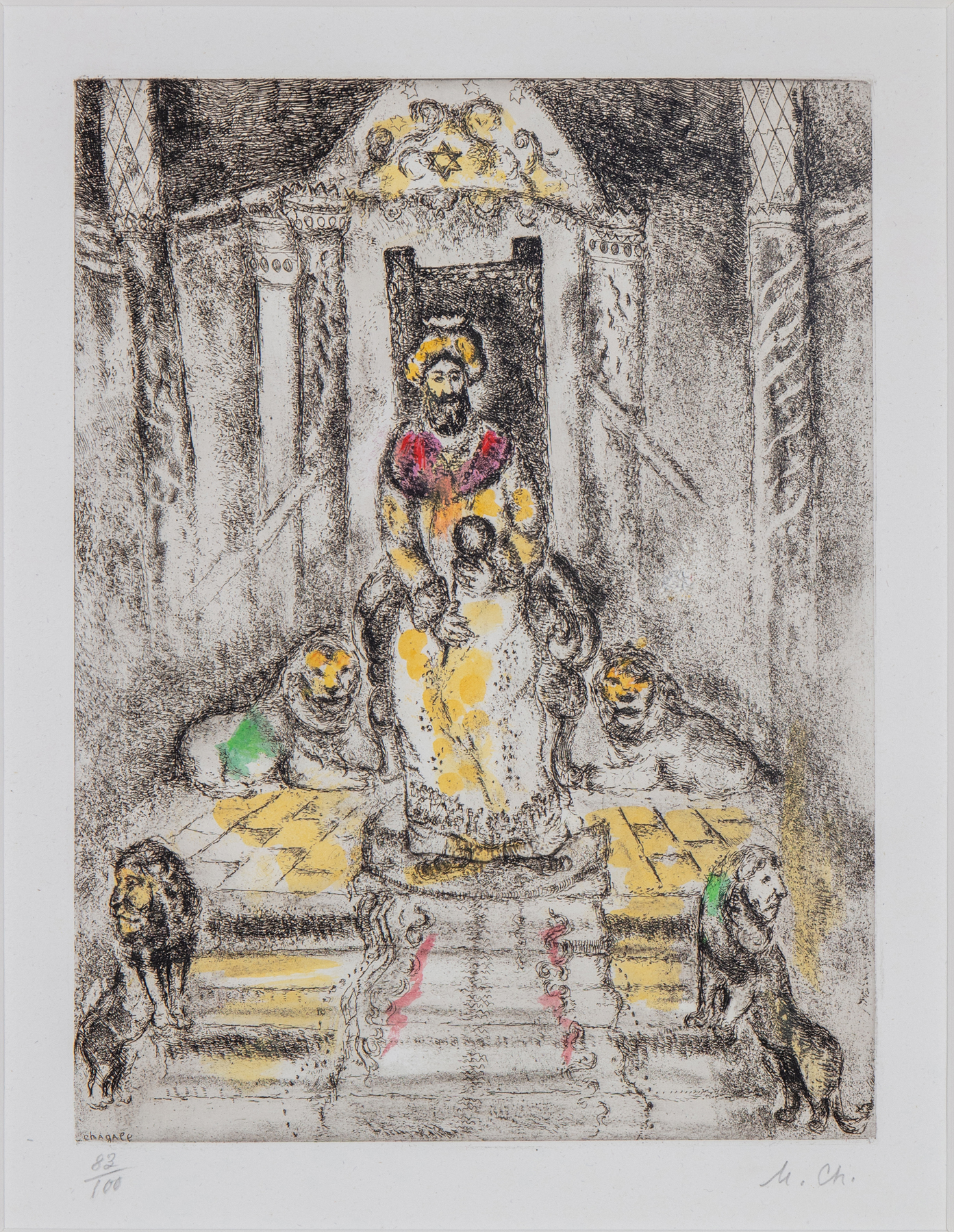 Marc Chagall | La Bible: Solomon on his Throne | Cutter & Cutter