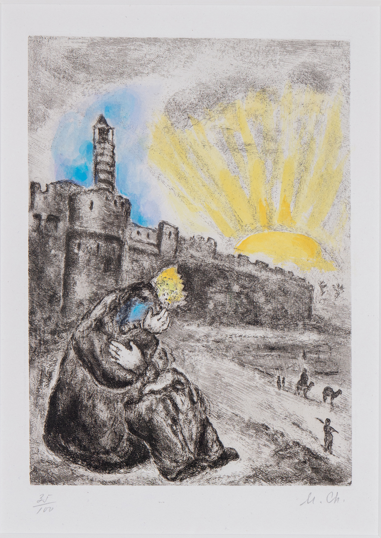 Marc Chagall - La Bible: David Mourns Absalom