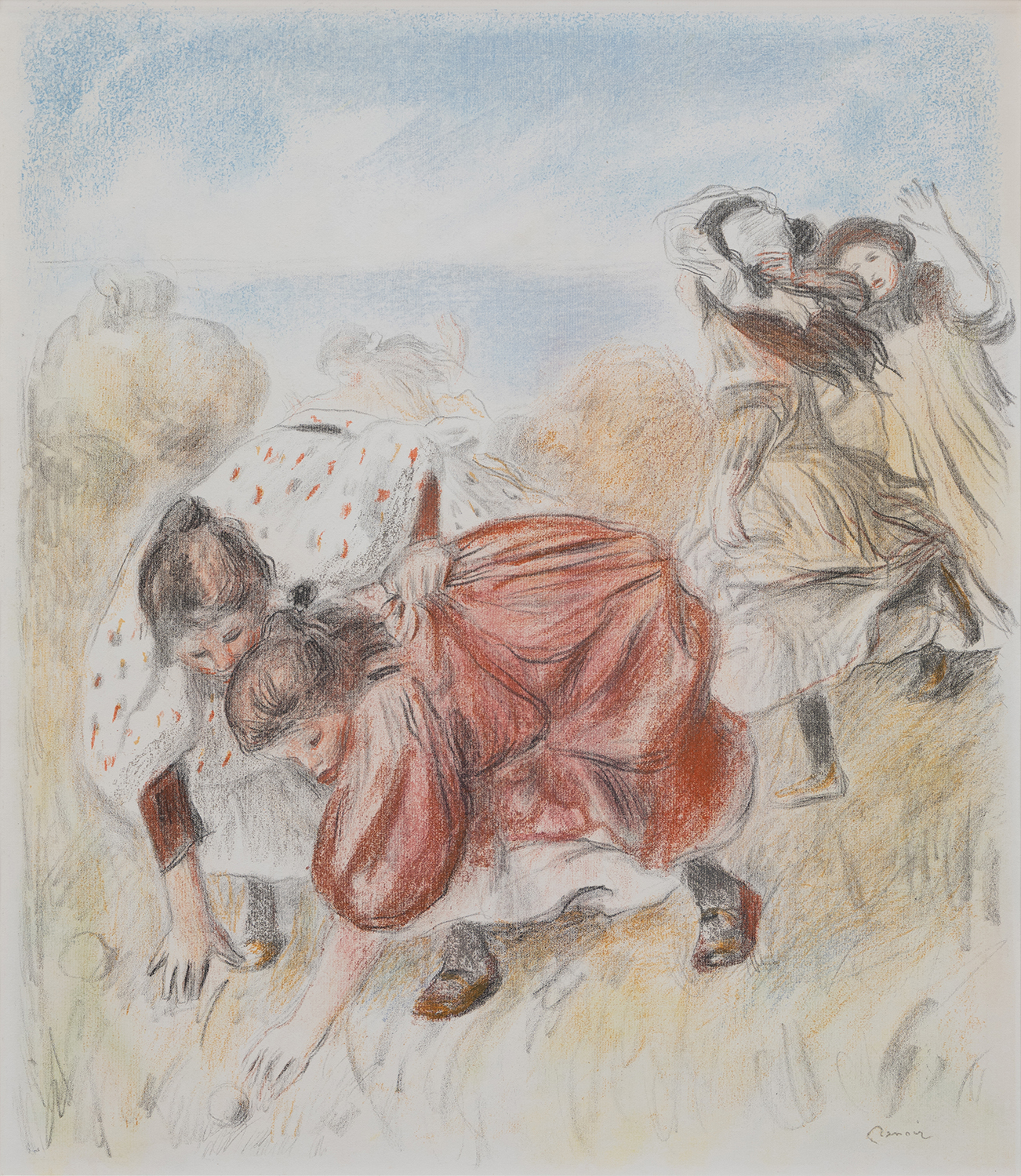 Pierre-Auguste Renoir - Enfants Jouant à la Balle