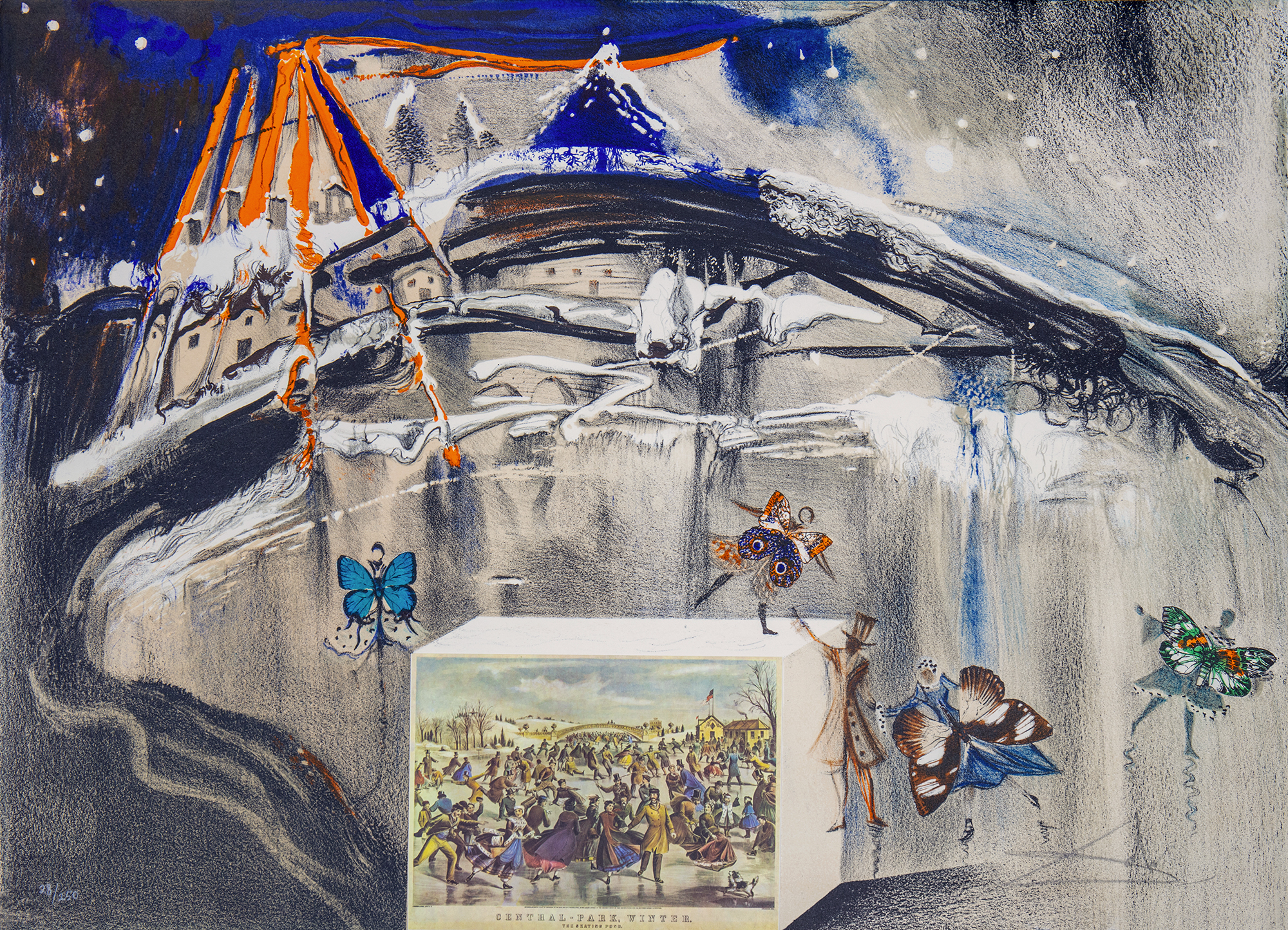 Salvador Dali - New York, Central Park in Winter