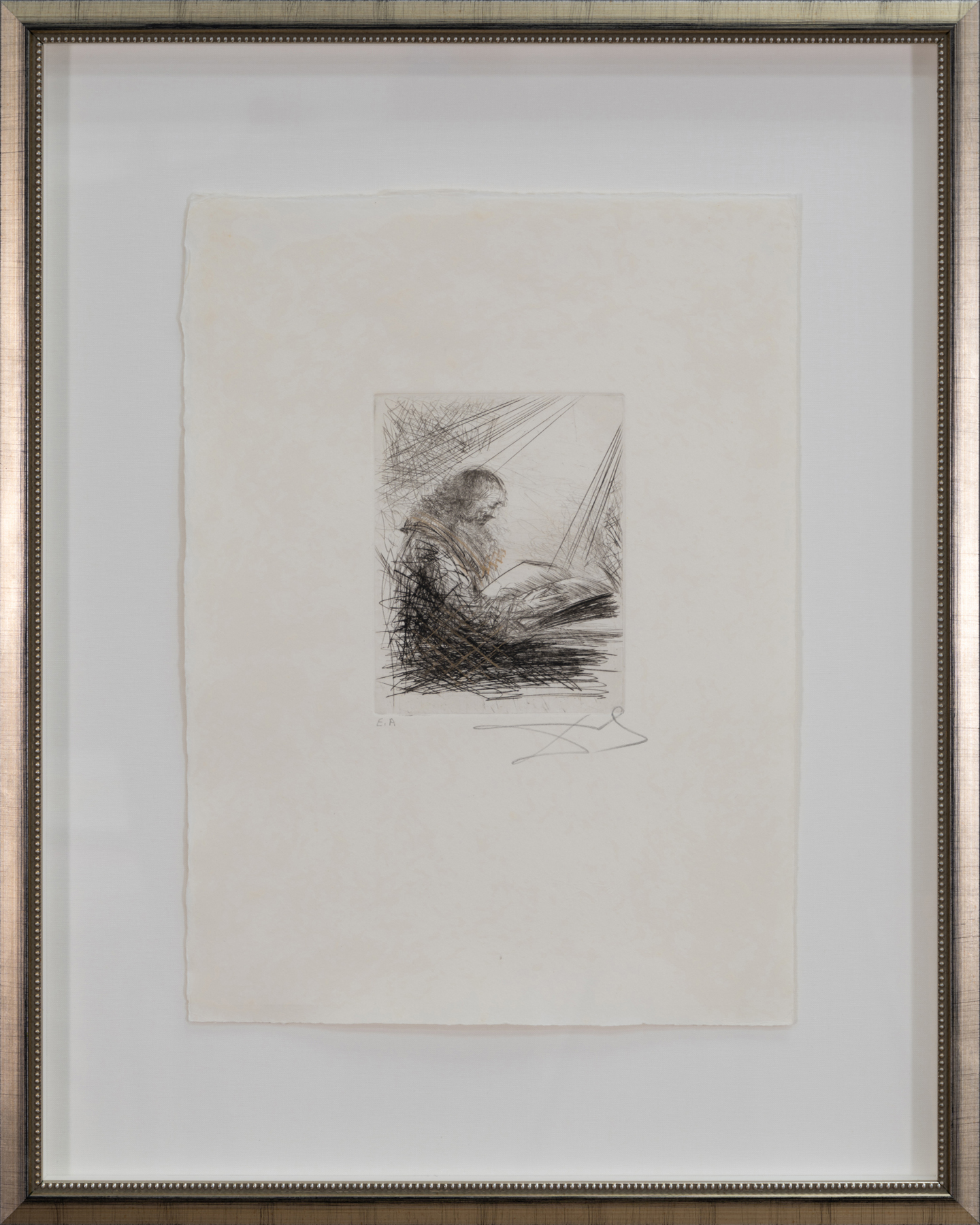 Salvador Dali - Faust Vignettes - Faust Reading