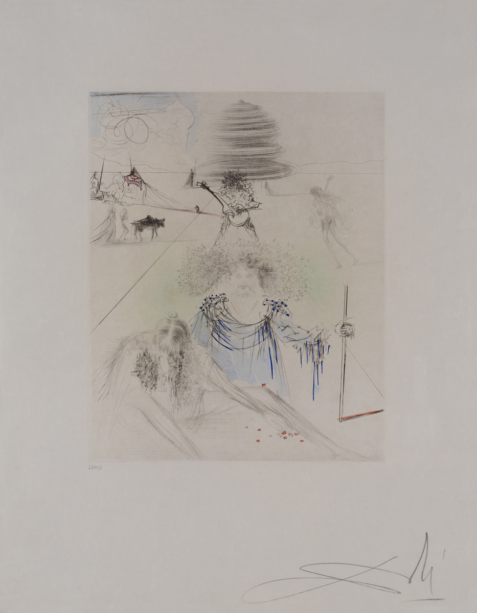 Salvador Dali - Hippies - The Old Hippy