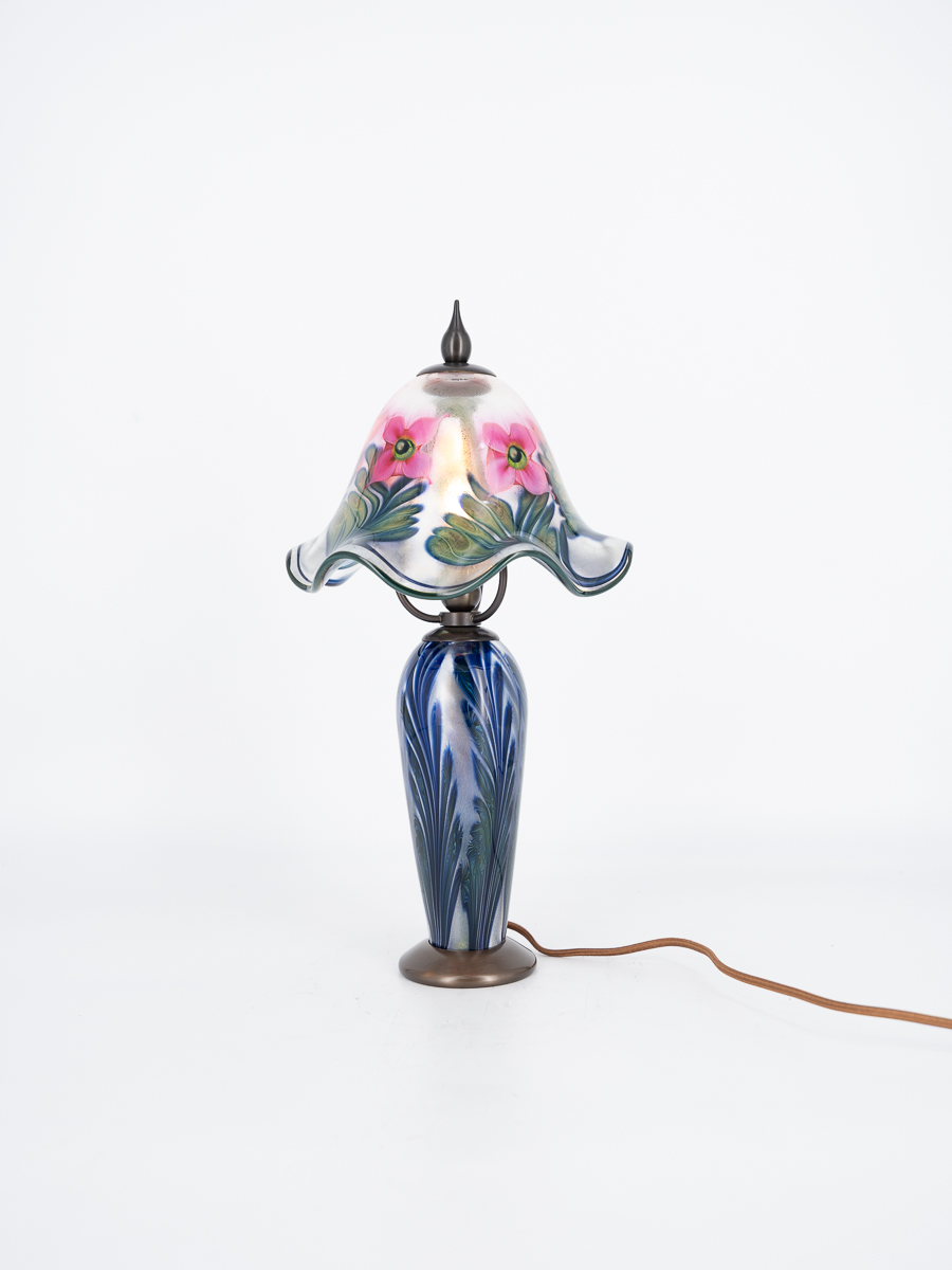 Daniel Lotton - Miniature Verre de Soie Boudoir Lamp