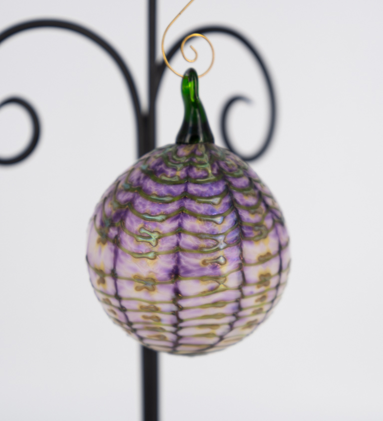 Daniel Lotton - Iridescent Purple Threaded Ornament