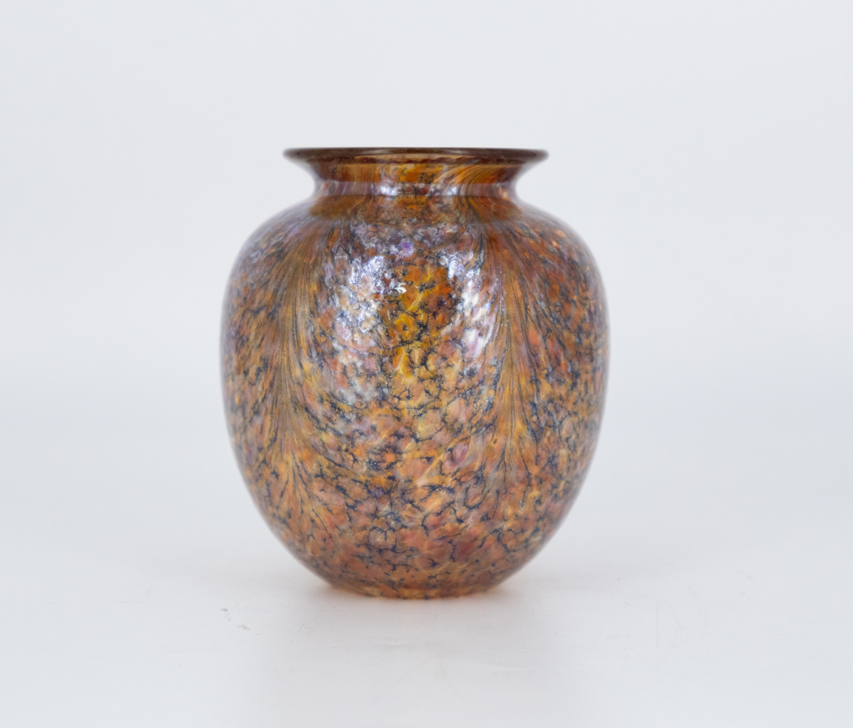 Robert Lagestee - Amber Rolled Ruby Cypriot Vase