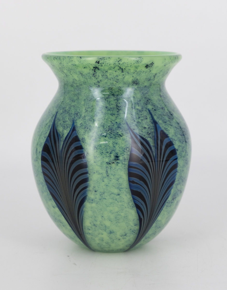 Robert Lagestee - Opal Green Cypriot Vase with Iridized Interior