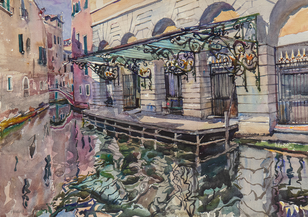Daud Akhriev - La Fenice's Dock, Venice