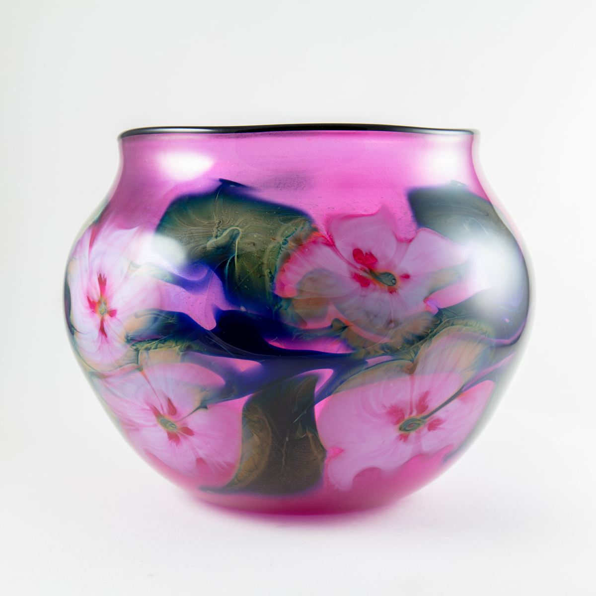 Charles Lotton - Selenium Ruby Multi Flora Vase