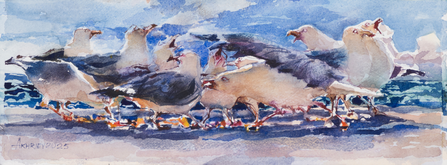 Daud Akhriev - Study for Seagull's Feast II