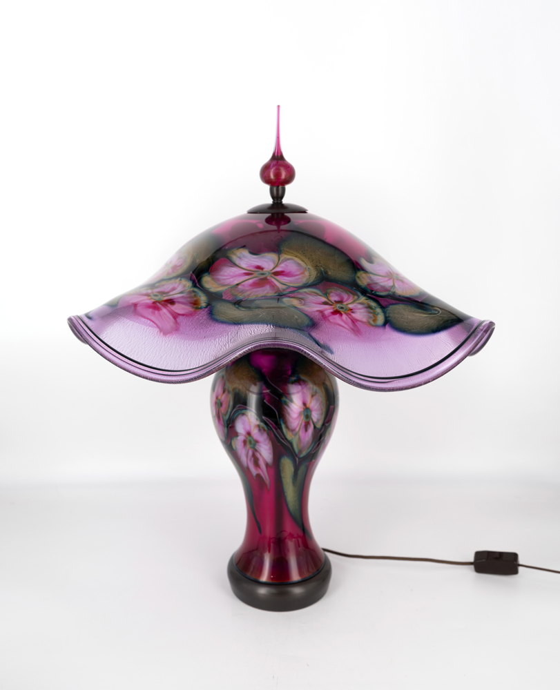 Charles Lotton - Gold Ruby Table Lamp