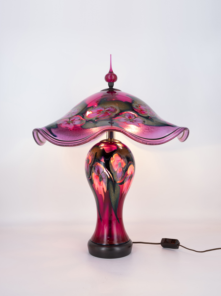 Charles Lotton - Gold Ruby Table Lamp