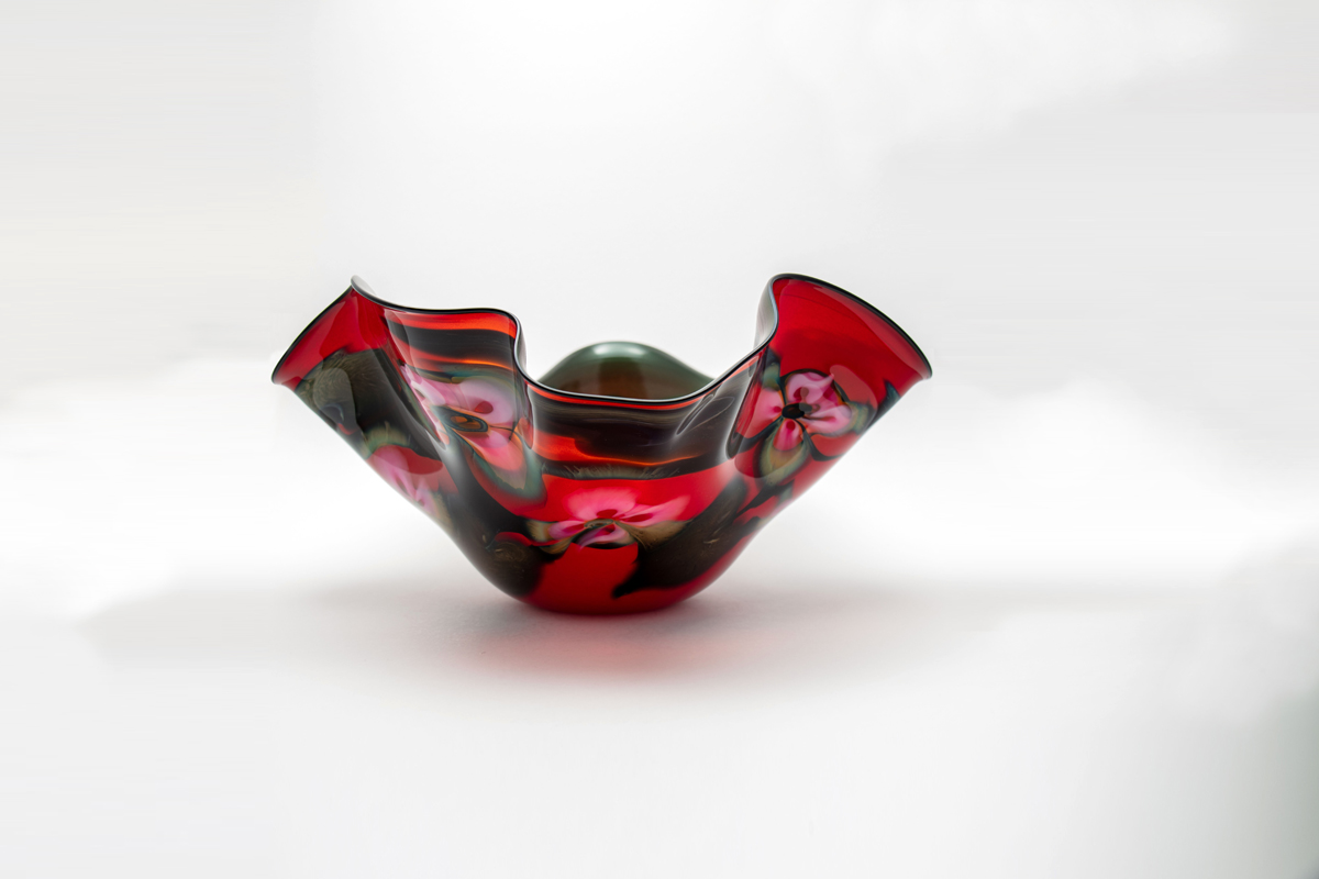 Charles Lotton - Floral Free Form Bowl