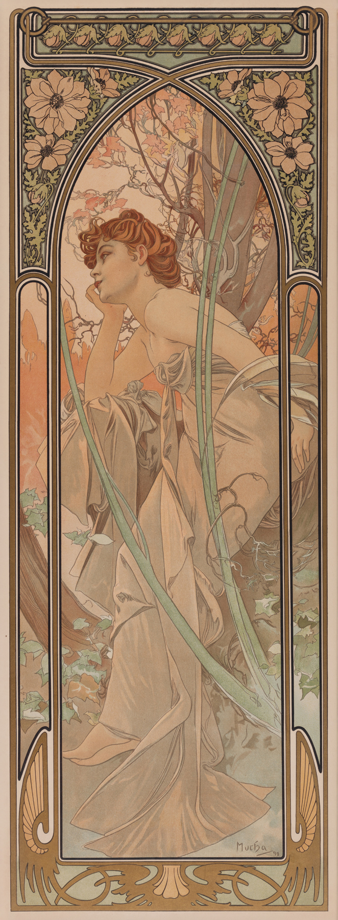 Alphonse Mucha - Rêverie du soir, Evening Contemplation