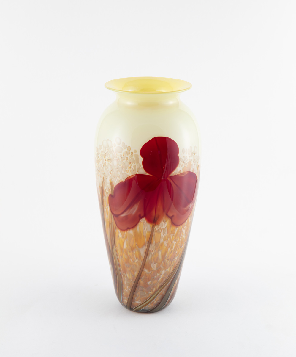 Richard Satava - Red Iris on Gold Vase