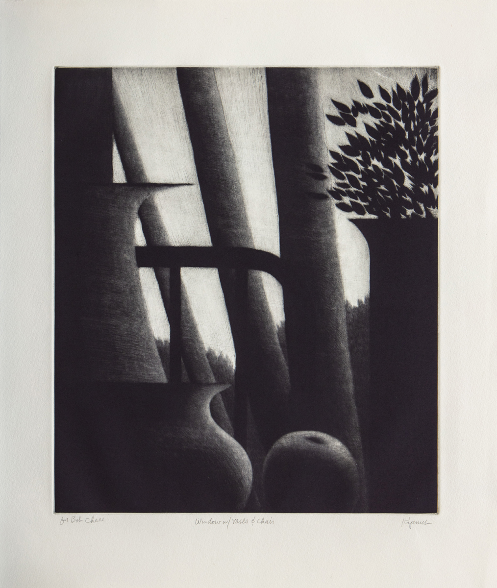 Robert Kipniss - Window, Vase and Chair