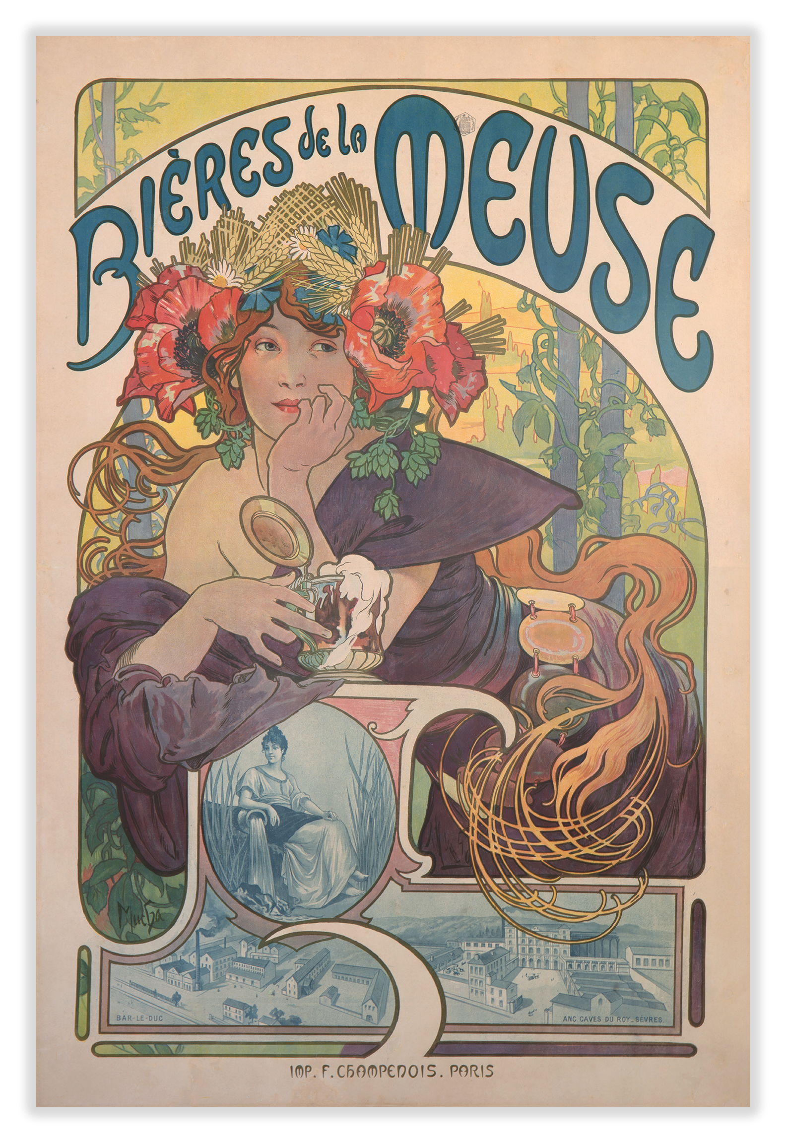 Alphonse Mucha - Bieres de la Meuse