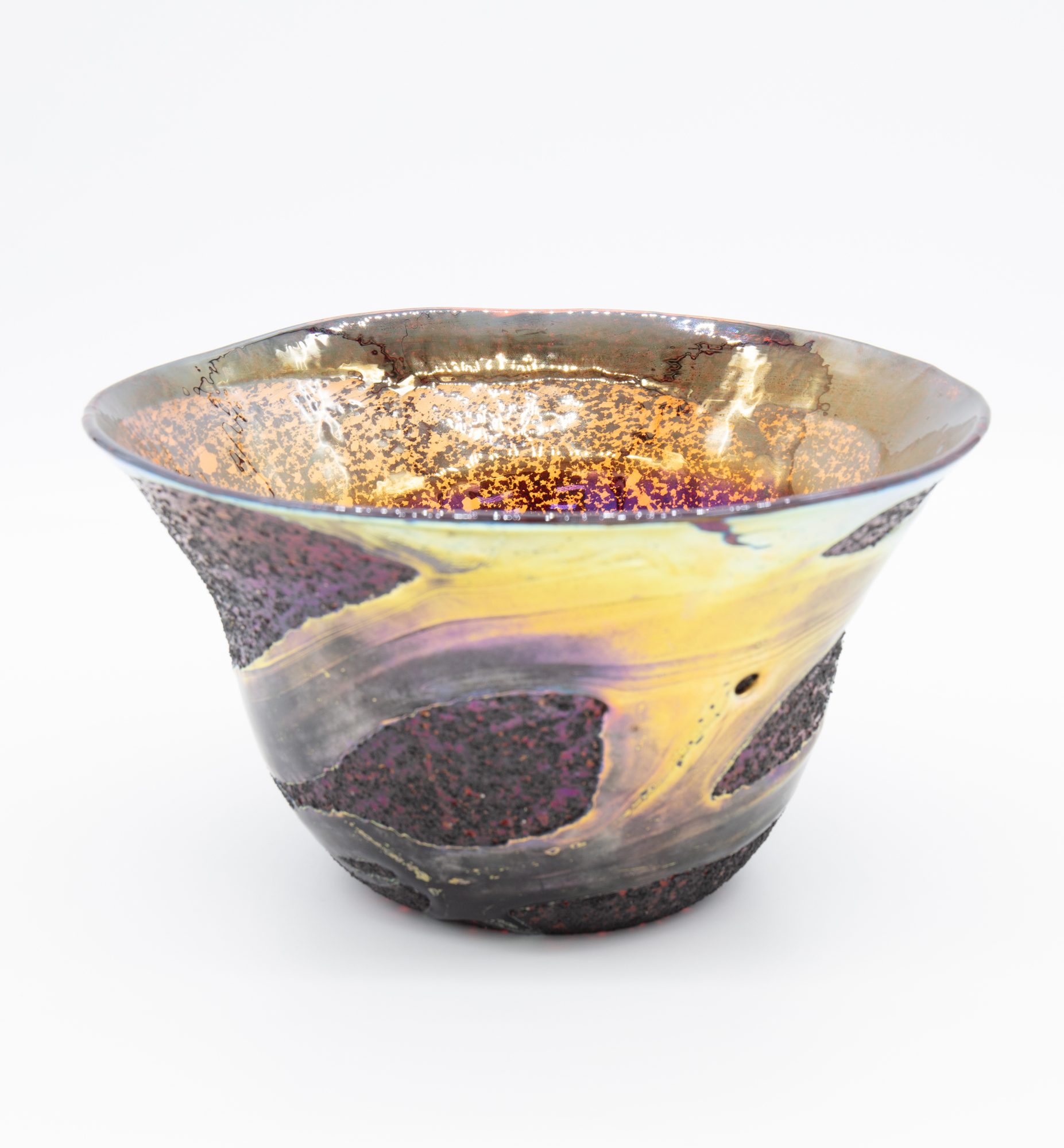 Charles Lotton - Iridescent Lava Bowl