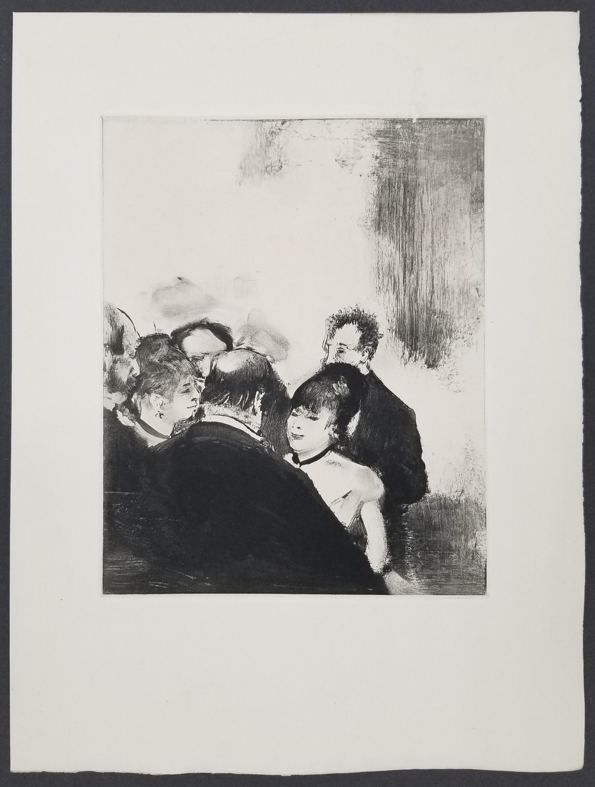 Edgar Degas - La Famille Cardinal - The Cardinal Sisters talking to Admirers
