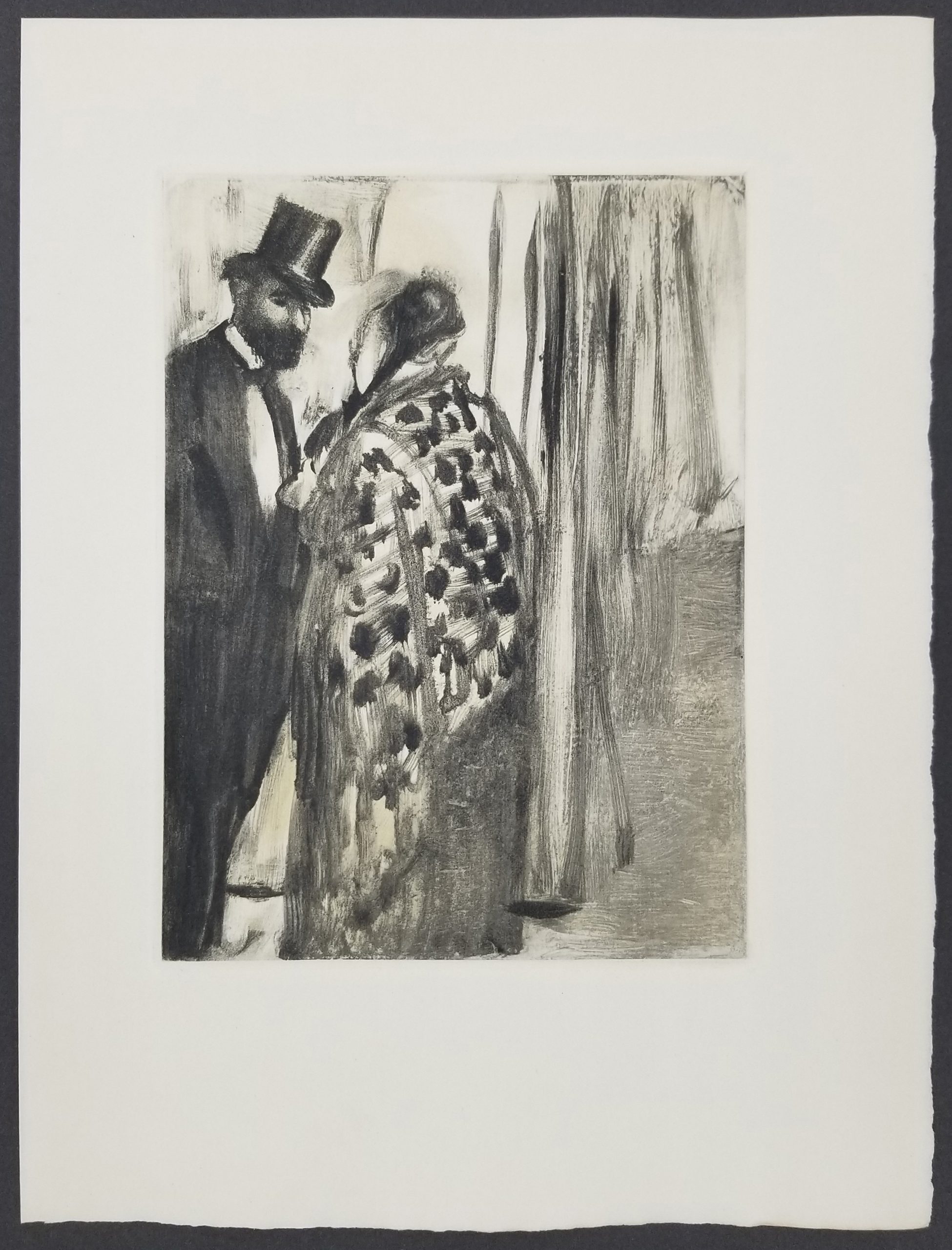 Edgar Degas - La Famille Cardinal - Conversation (Ludovic Halevy & Madame Cardinal)