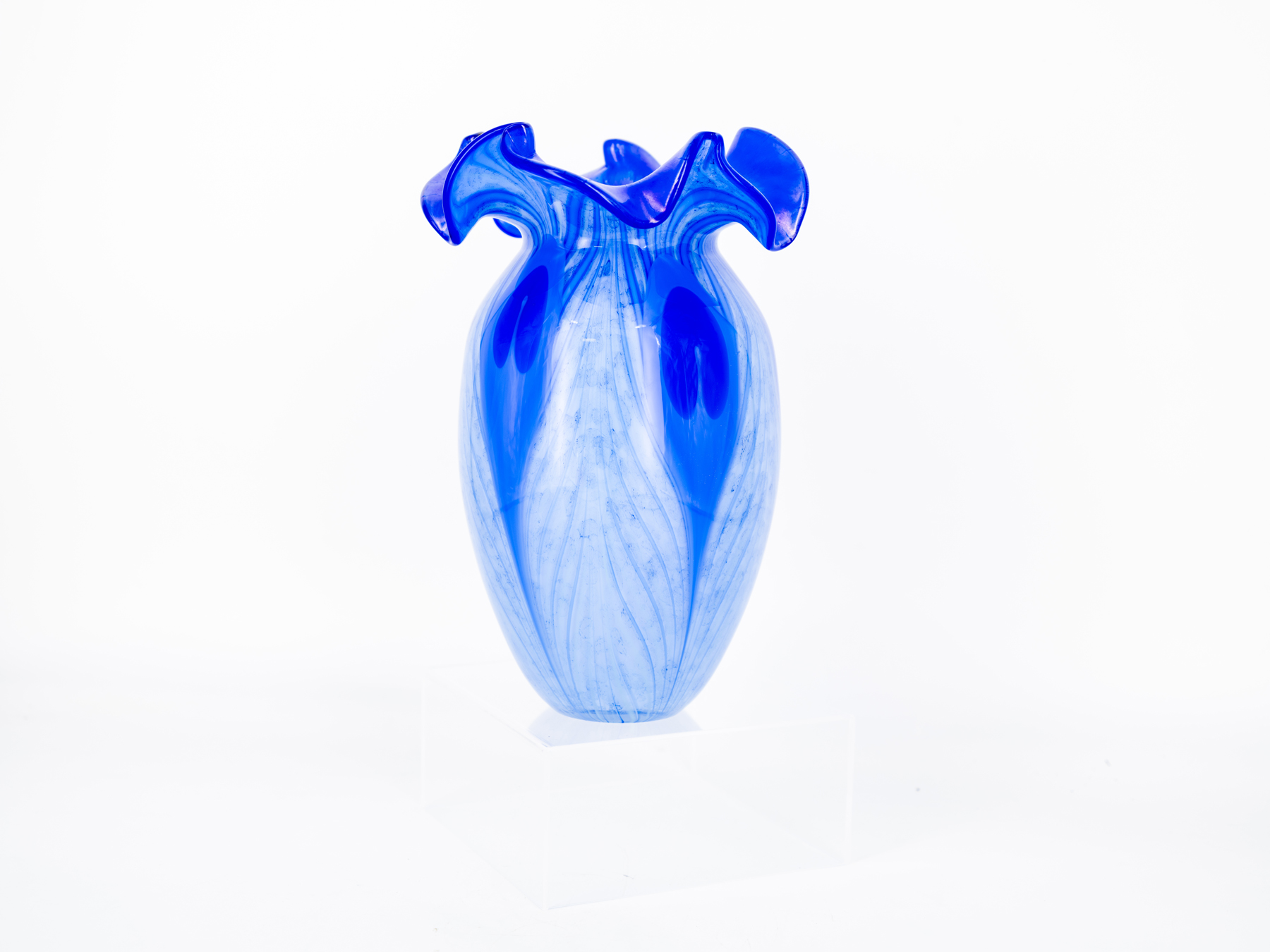 Robert Lagestee - Blue Peacock Vase
