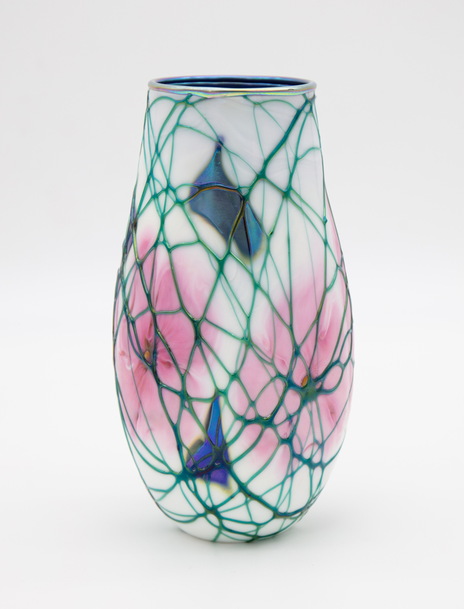 Charles Lotton - Opal Multi Flora Threaded Vase