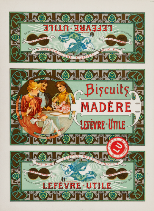 Alphonse Mucha - Box Designs for Lefèvre-Utile: Madère Biscuits