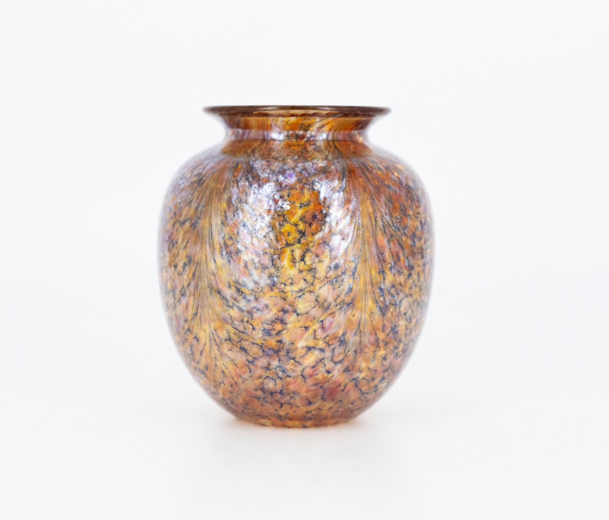 Robert Lagestee - Amber Rolled Ruby Cypriot Vase