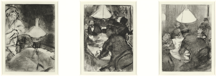 Edgar Degas - La Famille Cardinal Suite 2: Lamplight