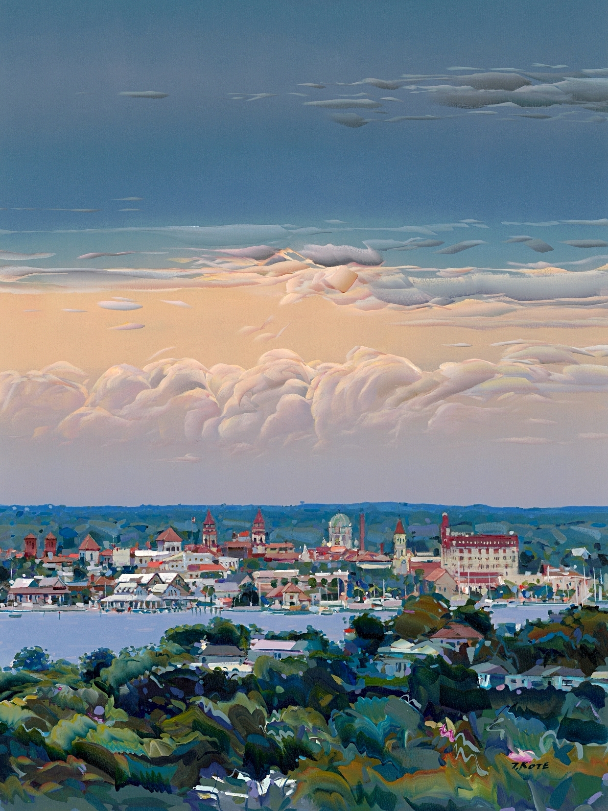 Josef Kote - City View from the Top of the Lighthouse