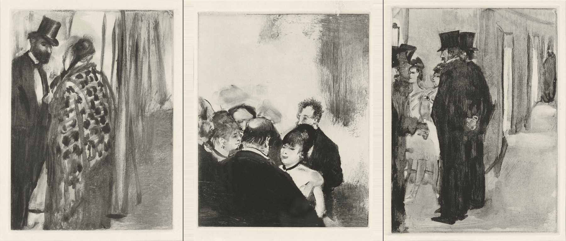 Edgar Degas - La Famille Cardinal Suite 3: Conversations