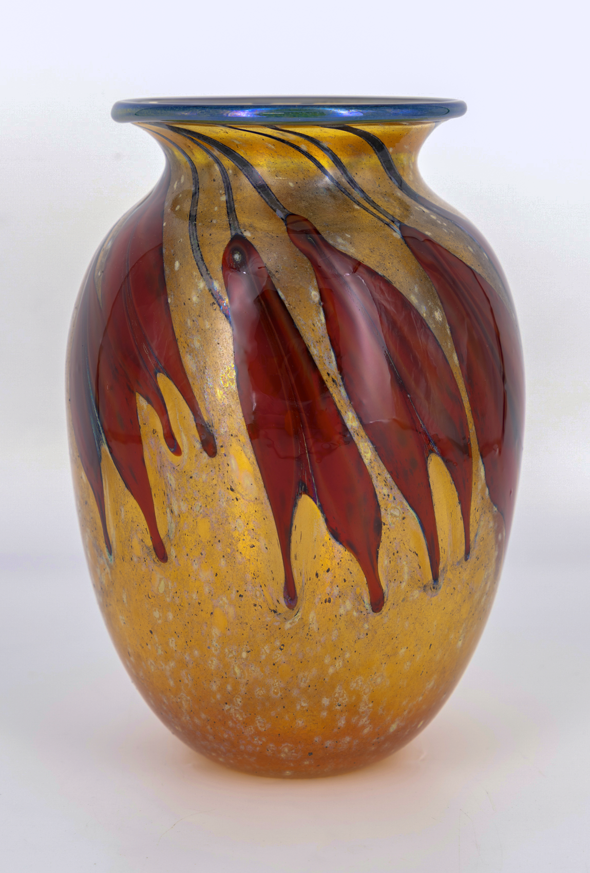 Charles Lotton - Amber-Gold Vase
