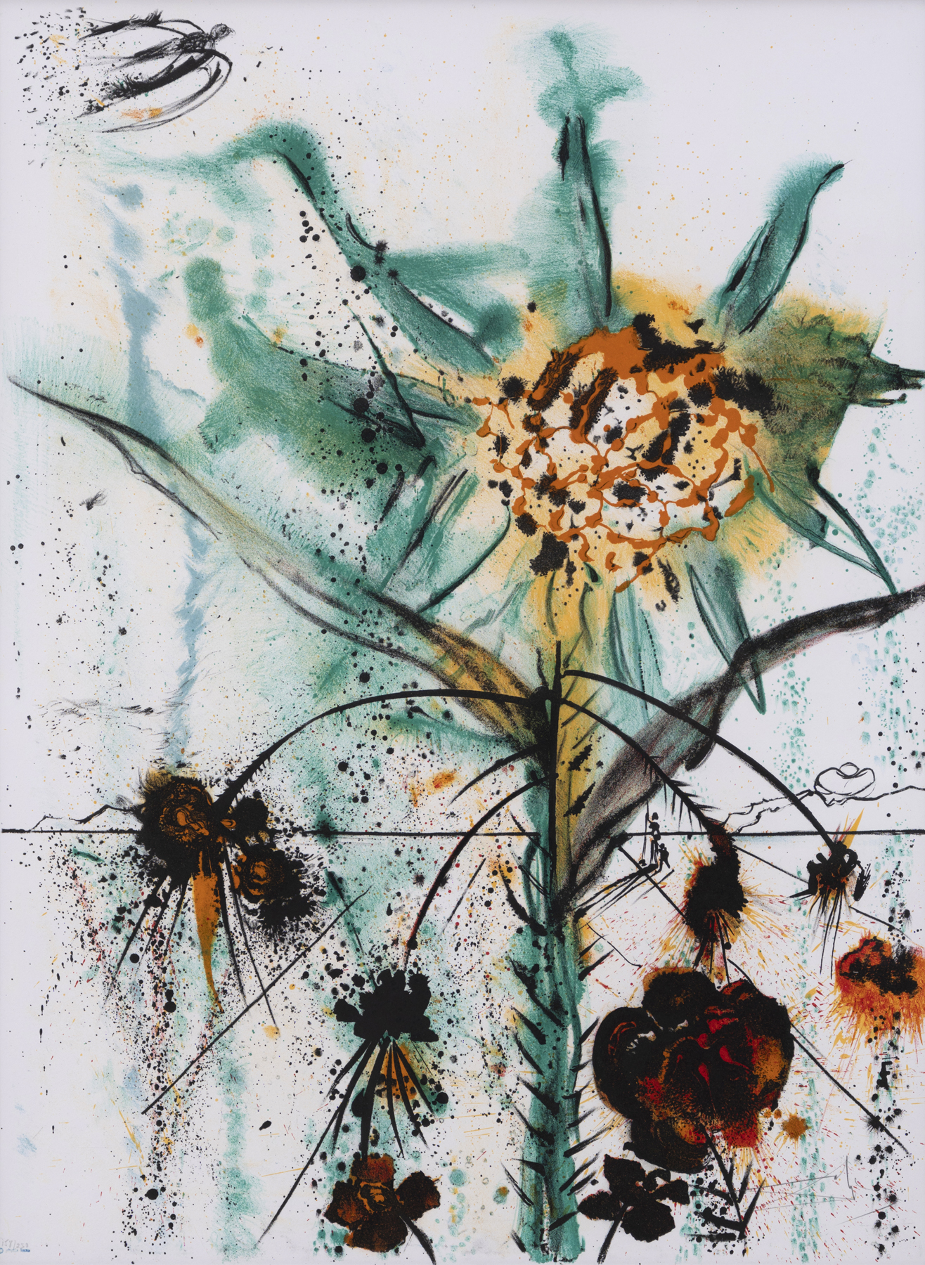 Salvador Dali - Sun Goddess Flower