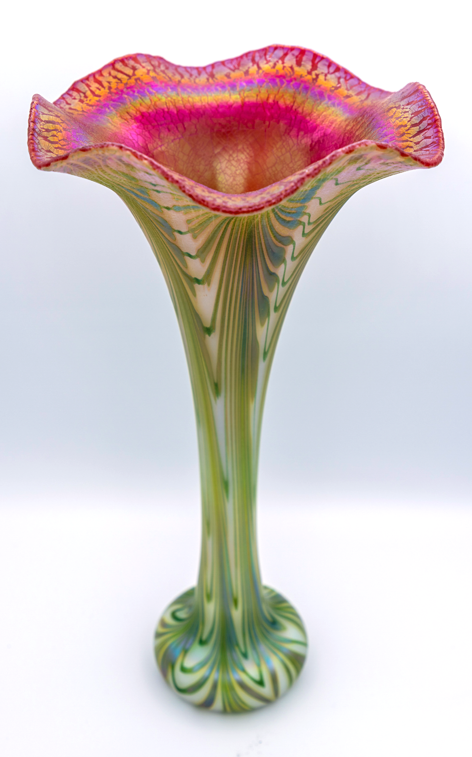 Charles Lotton - Opal Long-Necked Vase